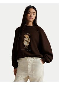 Polo Ralph Lauren Bluza 211A87105001 Brązowy Relaxed Fit. Typ kołnierza: polo. Kolor: brązowy. Materiał: bawełna #1