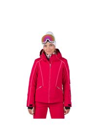 Kurtka narciarska Rossignol W Flat czerwona. Kolor: czerwony. Sezon: zima. Sport: narciarstwo