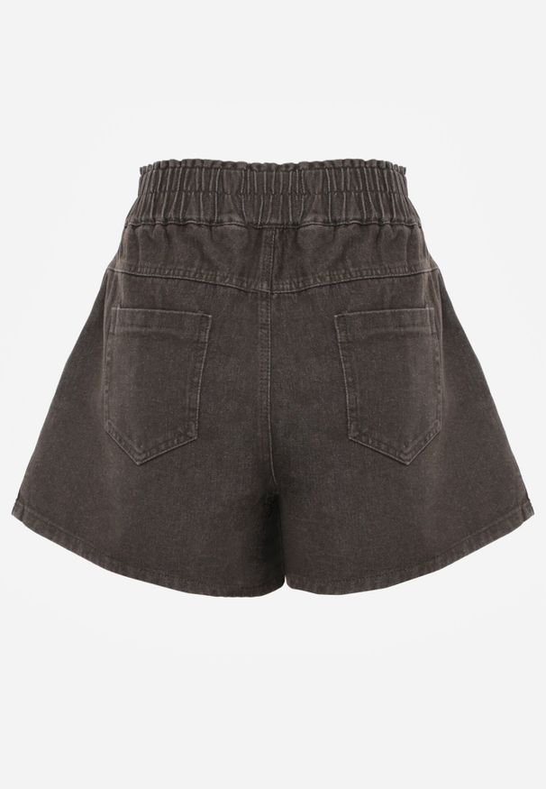 Born2be - Brązowe Bawełniane Szorty Casual Jeansowe o Luźnym Kroju Feanyre. Okazja: na co dzień. Stan: podwyższony. Kolekcja: plus size. Kolor: brązowy. Materiał: bawełna, jeans. Styl: casual
