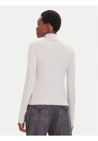 Calvin Klein Jeans Golf LV047D203G Szary Slim Fit. Typ kołnierza: golf. Kolor: szary. Materiał: bawełna #2