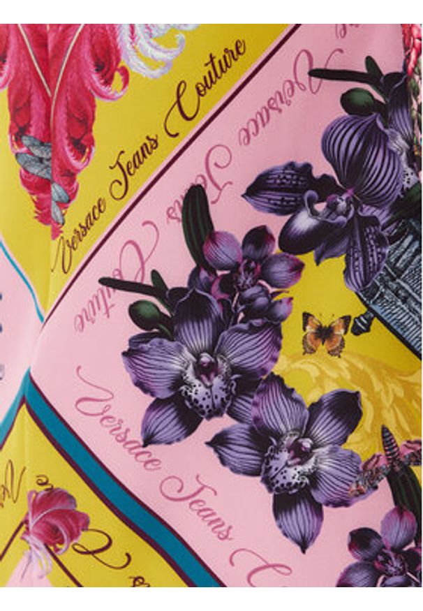 Versace Jeans Couture Sukienka codzienna 79HAO9P1 NS696 Kolorowy Slim Fit. Okazja: na co dzień. Materiał: syntetyk. Wzór: kolorowy. Typ sukienki: proste. Styl: casual