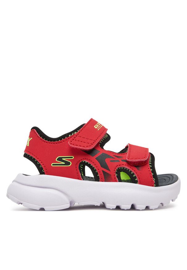 skechers - Sandały Skechers. Kolor: czerwony