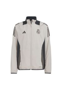 Adidas - Dziecięca bluza dresowa Real Madrid 2024/25. Kolor: różowy. Materiał: dresówka. Sport: piłka nożna