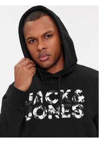 Jack & Jones - Jack&Jones Bluza Jeff 12250682 Czarny Standard Fit. Kolor: czarny. Materiał: bawełna #2