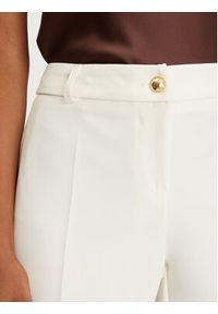 Maryley Spodnie materiałowe 25EB52Z/M24/43VA Écru Regular Fit. Materiał: syntetyk