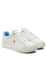 TOMMY HILFIGER - Tommy Hilfiger Sneakersy Elevated Essent Sneaker Monogram FW0FW07999 Écru