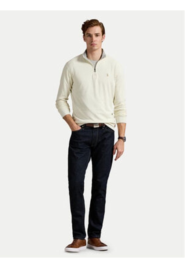 Polo Ralph Lauren Bluza 710812963057 Écru Regular Fit. Typ kołnierza: polo. Kolor: kremowy. Materiał: bawełna