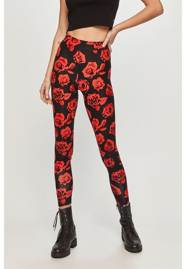 Desigual - Legginsy. Stan: podwyższony. Kolor: czarny