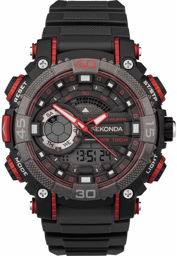Zegarek Sekonda Zegarek męski Sekonda 30166 czarny. Kolor: czarny