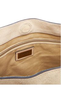 Lauren Ralph Lauren - LAUREN RALPH LAUREN Torebka 431969418001 Beżowy. Kolor: beżowy. Materiał: skórzane, zamszowe