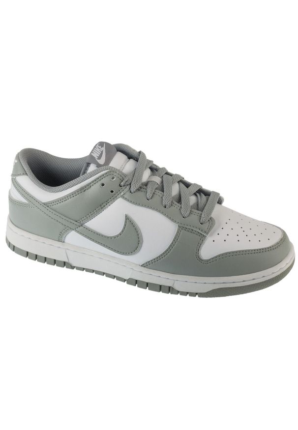 Nike - Buty sportowe Sneakersy unisex, Dunk Low Retro. Kolor: biały. Materiał: tkanina, materiał, syntetyk. Sport: turystyka piesza