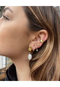 SELFIE JEWELLERY - Kolczyki z perłami Monaco. Materiał: złote, srebrne. Kolor: biały. Kamień szlachetny: perła #3