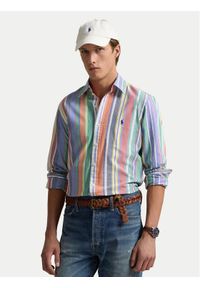 Polo Ralph Lauren Koszula 710968964001 Kolorowy Custom Fit. Typ kołnierza: polo. Materiał: bawełna. Wzór: kolorowy #1