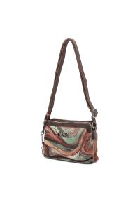 Brązowa Torebka Anekke Stylowa Listonoszka Damska. Kolor: brązowy. Materiał: skórzane. Styl: elegancki. Rodzaj torebki: na ramię #3