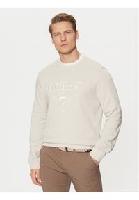 Guess Bluza M5RQ08 KCN01 Écru Regular Fit. Materiał: bawełna