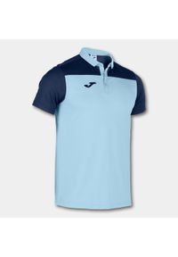 Koszulka polo do tenisa męska Joma Hobby II. Typ kołnierza: polo. Kolor: niebieski. Sport: tenis #1