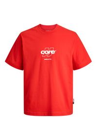Jack & Jones T-Shirt Club 12289868 Czerwony Relaxed Fit. Kolor: czerwony. Materiał: bawełna #5