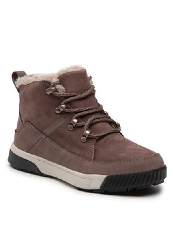 The North Face Śniegowce Sierra Mid Lace Wp NF0A4T3X7T71 Brązowy. Kolor: brązowy. Materiał: nubuk, skóra