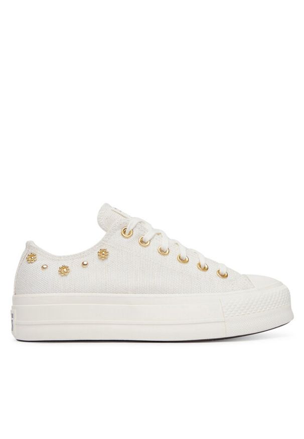 Converse Trampki Chuck Taylor All Star Heathered Glam A17597C Beżowy. Kolor: beżowy. Materiał: materiał