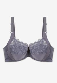 Renee - Granatowy Biustonosz Typu Full Cup z Regulowanymi Ramiączkami Vikiirisa. Kolor: niebieski. Materiał: jeans #3