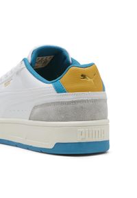 Puma - Sneakersy unisex Court Classico Sport PUMA White Tropical Blue. Kolor: niebieski, wielokolorowy, biały. Materiał: zamsz. Sport: turystyka piesza
