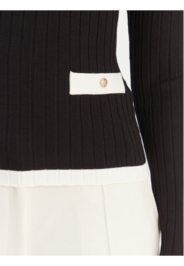 Guess Sweter W6RR26 Z3HP2 Czarny Classic Fit. Kolor: czarny. Materiał: syntetyk