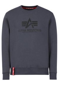 Alpha Industries Bluza Basic 178302 Szary Regular Fit. Kolor: szary. Materiał: bawełna #4