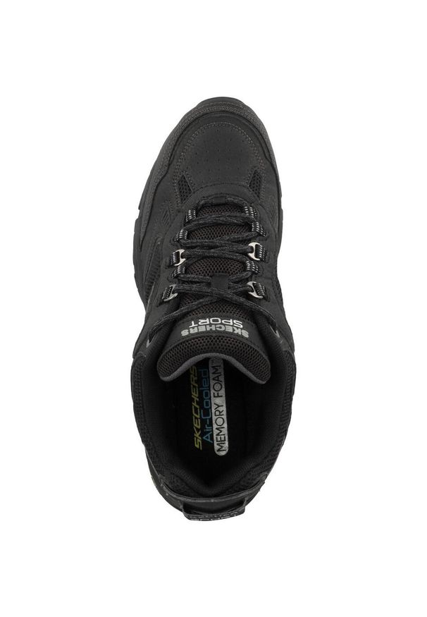 skechers - Buty do chodzenia męskie Skechers Vigor 30. Zapięcie: sznurówki. Kolor: czarny. Materiał: tkanina, materiał, skóra, syntetyk. Szerokość cholewki: normalna. Sport: turystyka piesza