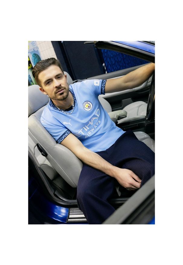 Puma - Koszulka domowa dla dzieci Manchester City 2024/25. Kolor: niebieski