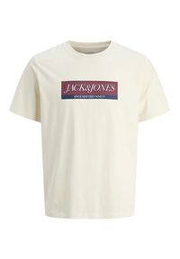 Jack & Jones - Jack&Jones T-Shirt Rinwood 12283628 Écru Regular Fit. Materiał: bawełna