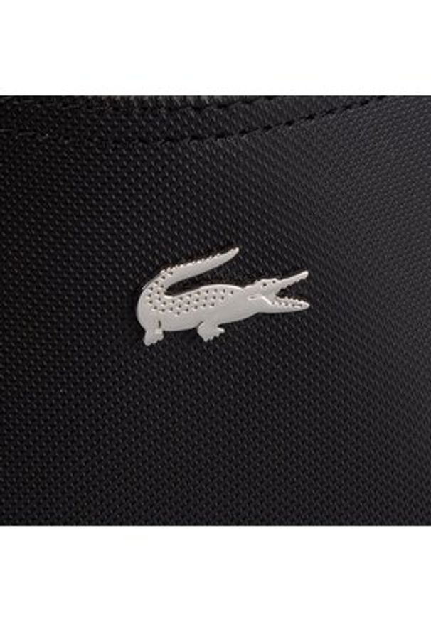 Lacoste Torebka Shopping Bag NF2142AA Czarny. Kolor: czarny. Materiał: skórzane