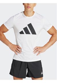 Adidas - adidas T-Shirt Run It IN0075 Biały Regular Fit. Kolor: biały. Materiał: syntetyk #3