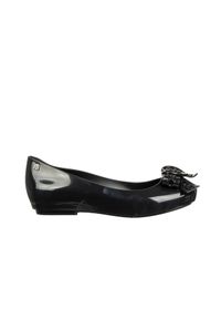 melissa - Baleriny Melissa Dora Hot Ad Black 010454, Czarny, Guma - 37. Kolor: czarny. Materiał: tworzywo sztuczne. Sezon: lato. Obcas: na koturnie. Wysokość obcasa: średni #1