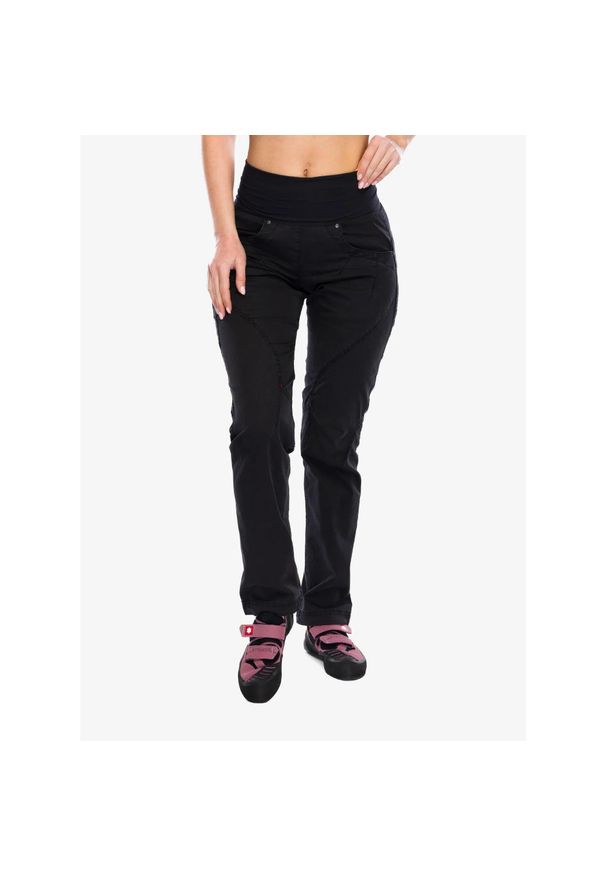 OCUN - Spodnie wspinaczkowe damskie Ocun Noya Jeans Organic Pant. Kolor: czarny. Materiał: jeans