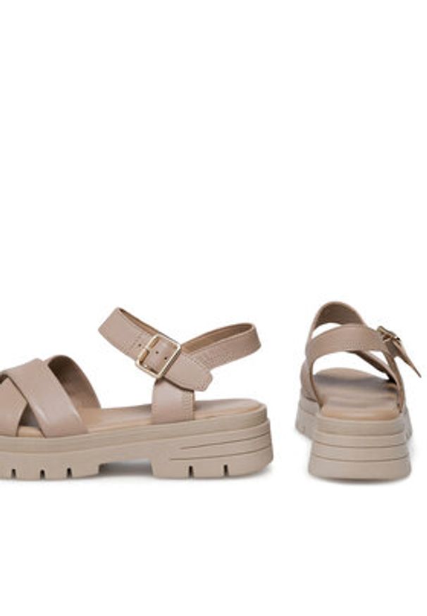 Lasocki Sandały CEO-WB-LINA-23 Beżowy. Kolor: beżowy. Materiał: skóra