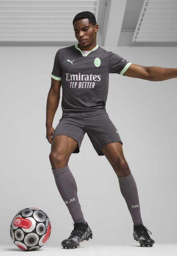 T-Shirt Puma AC Milan Replika Trzeciej Koszulki Dla Dorosłych. Kolor: zielony, wielokolorowy, szary
