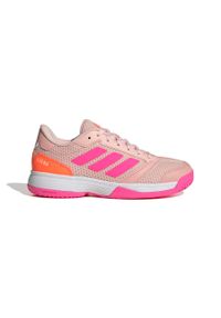 Adidas - Dziecięce buty halowe adidas Ligra 8. Kolor: różowy. Sport: siatkówka, piłka ręczna #1