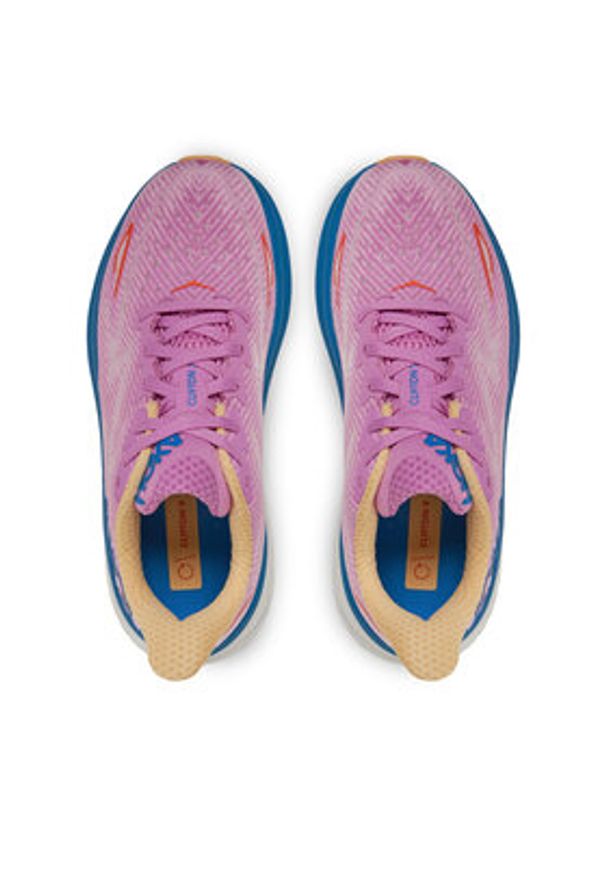 HOKA - Hoka Buty do biegania Clifton 9 1127896 Różowy. Kolor: różowy. Materiał: materiał