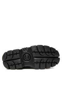 NEW ROCK Sneakersy M-106-C26 Czarny. Kolor: czarny. Materiał: skóra, nubuk