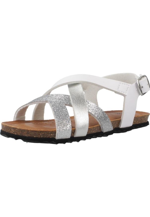 Geox - Sandały GEOX J SANDAL CHILENE GIR Biały. Kolor: biały. Materiał: syntetyk, tkanina. Sezon: lato