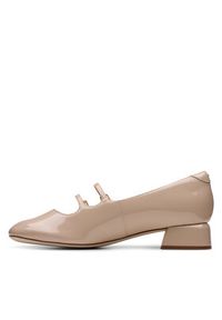 Clarks Półbuty 26181313 Beżowy. Kolor: beżowy. Materiał: lakier, skóra #3