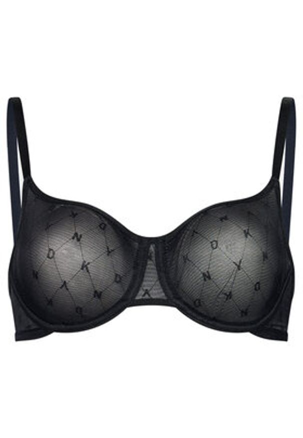 DKNY Biustonosz z fiszbiną DK4039 Czarny. Kolor: czarny. Materiał: syntetyk
