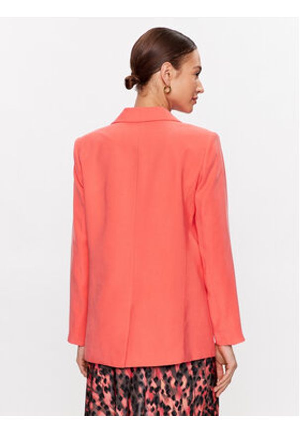 DKNY Marynarka P3BCTR09 Koralowy Regular Fit. Kolor: pomarańczowy. Materiał: wiskoza