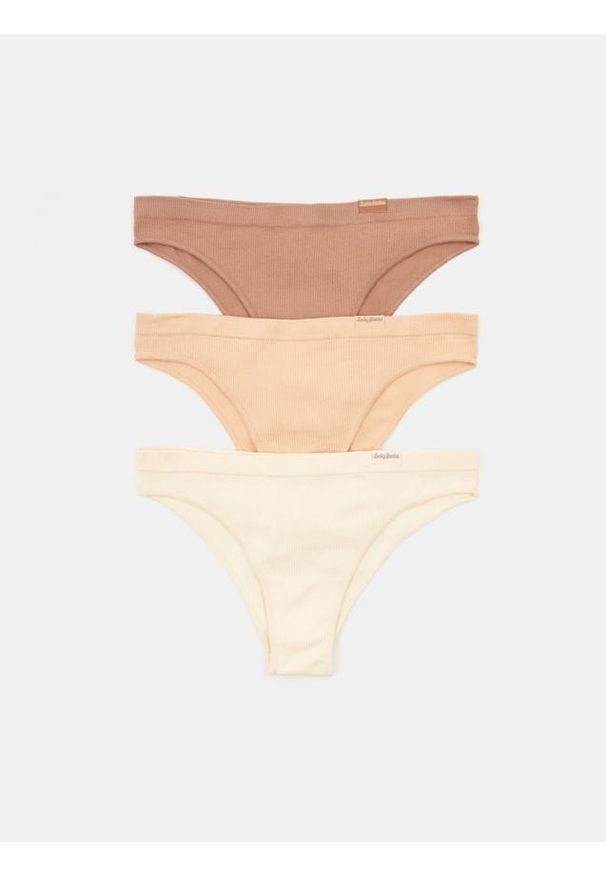 Sinsay - Majtki brazyliany 3 pack - wielobarwny