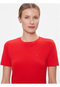TOMMY HILFIGER - Tommy Hilfiger T-Shirt New Cody WW0WW40587 Czerwony Slim Fit. Kolor: czerwony. Materiał: bawełna #5