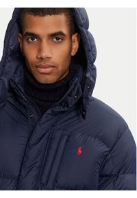 Polo Ralph Lauren Płaszcz zimowy 710962406001 Granatowy Relaxed Fit. Typ kołnierza: polo. Kolor: niebieski. Materiał: syntetyk. Sezon: zima