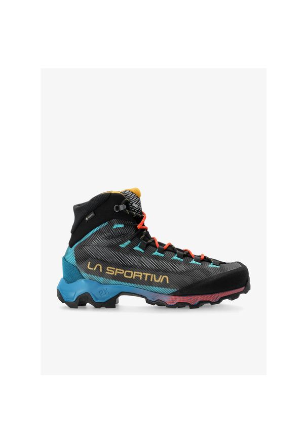 LA SPORTIVA - Buty GORE-TEX męskie La Sportiva Aequilibrium Hike GTX. Kolor: czarny, pomarańczowy, niebieski, wielokolorowy. Technologia: Gore-Tex
