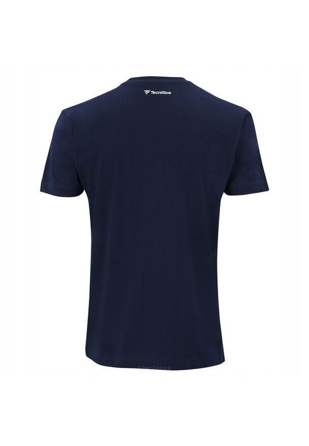 TECNIFIBRE - Koszulka tenisowa męska Tecnifibre Club Tee T-shirt. Kolor: niebieski. Długość rękawa: krótki rękaw. Długość: krótkie. Sport: tenis