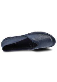 Granatowe Baleriny Maciejka Modne Damskie Obuwie. Okazja: na co dzień. Kolor: niebieski. Materiał: jeans, skóra. Szerokość cholewki: normalna. Styl: casual #9