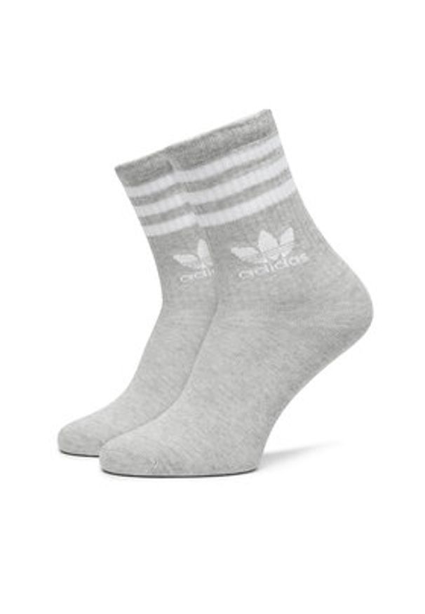 Adidas - adidas Zestaw 3 par wysokich skarpet unisex Mid Cut Crew IL5023 Kolorowy. Materiał: materiał, bawełna. Wzór: kolorowy